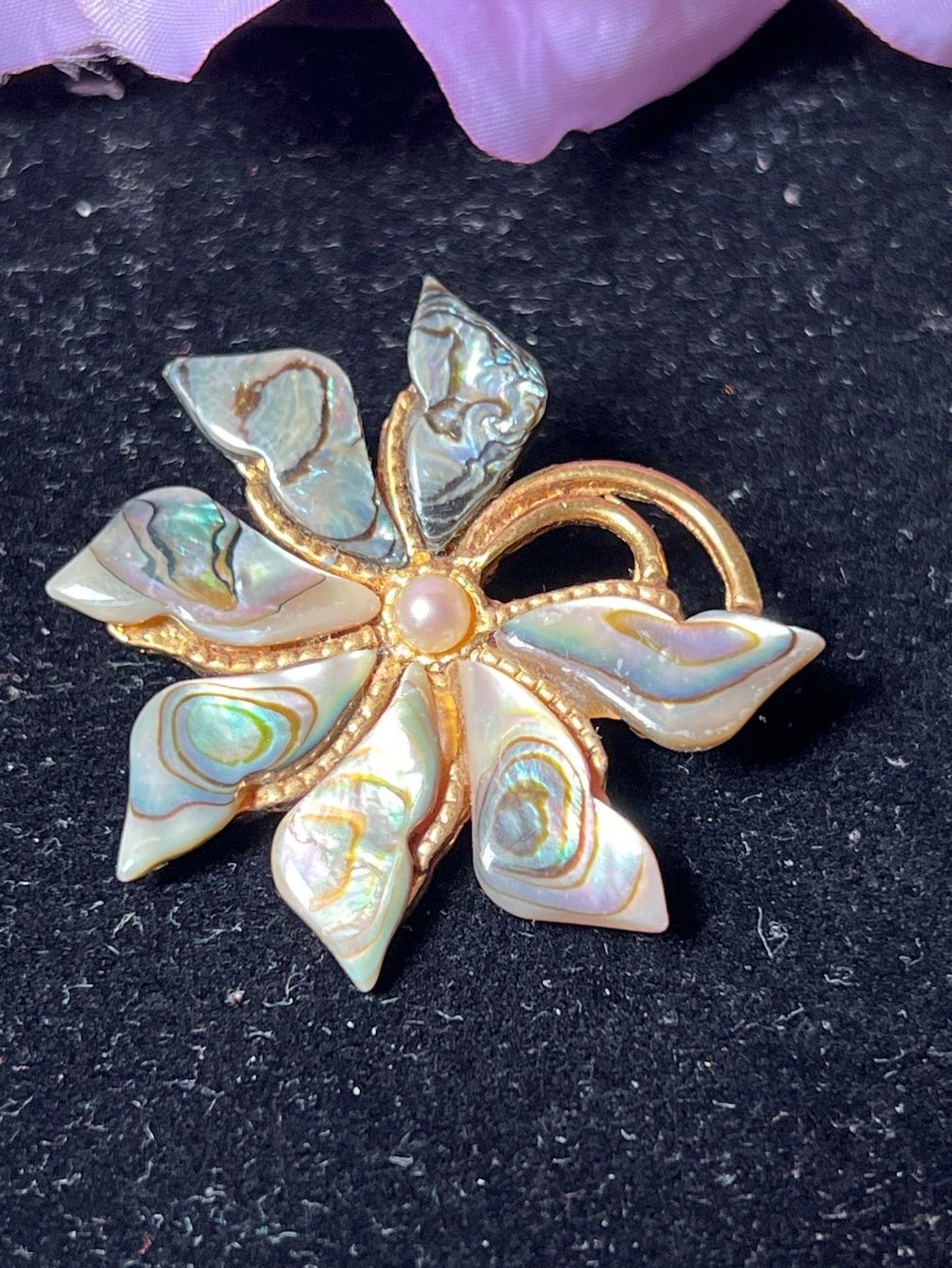 Spille & Fermagli: Paua Vintage Brosche – Usato da Seon venduto da Sunny-Schmuck78 1