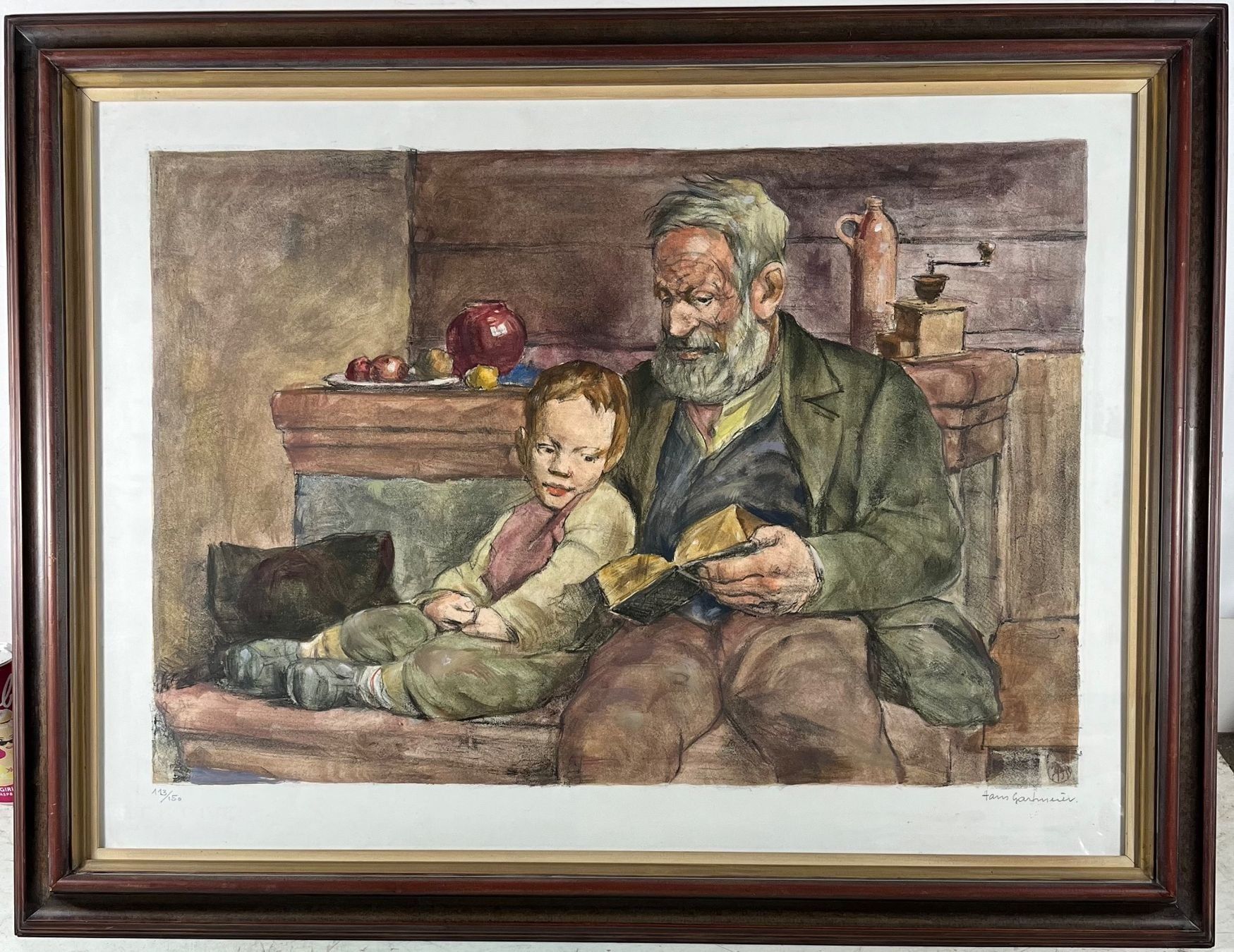 Grafica & Litografie: HANS GARTMEIER LITHOGRAPHIE SIGNIERT NUMMERIERT MIT RAHMEN – Usato da Gersau venduto da kunst-online 6