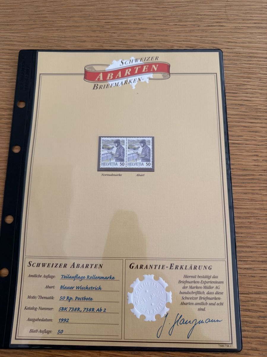 Alle Briefmarken: 4 Schweizer Abarten  – Neu (gemäss Beschreibung) aus Murgenthal von Tina_4055 2