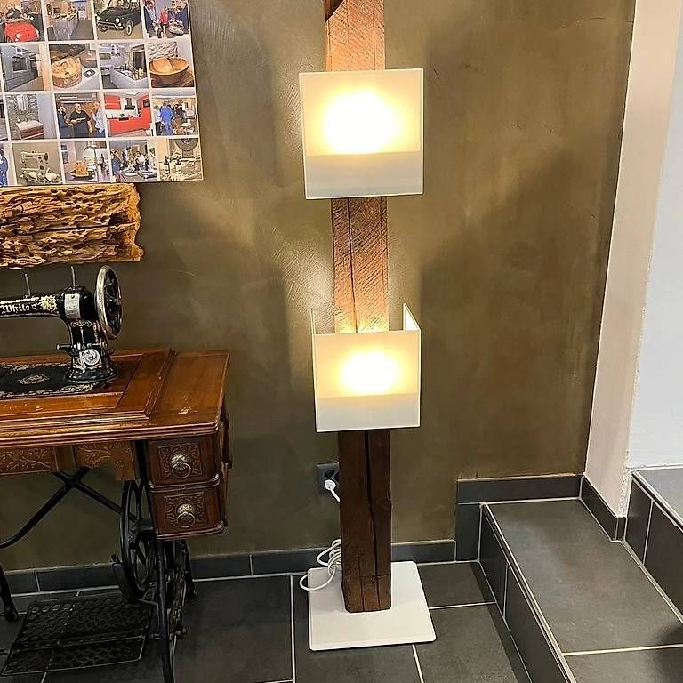 Lampade: Unikat Stehlampe mit Altholz und LED – Nuovo (secondo la descrizione) da Berikon venduto da al7_7jyx 1