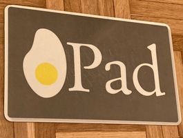 Schild Ei Pad