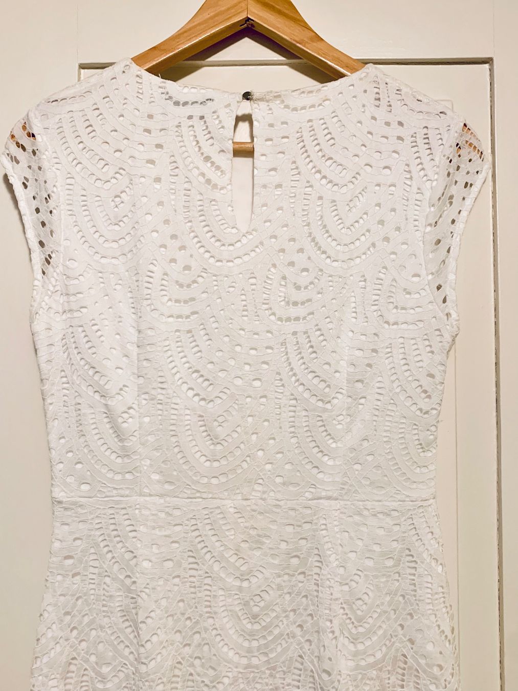 Vestiti: Schickes Weisse Damen Spitzenkleid 38 – Usato da Rüschlikon venduto da topswissvintage 1