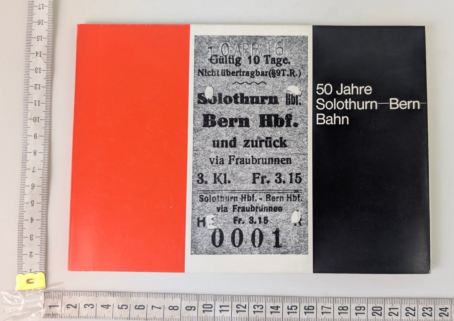 Documenti: 50 Jahre Solothurn - Bern Bahn - TOP – Usato da Zürich venduto da axolottchen