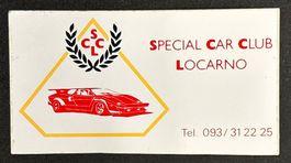 Vintage Special Car Club Locarno Sticker (ultra rare)