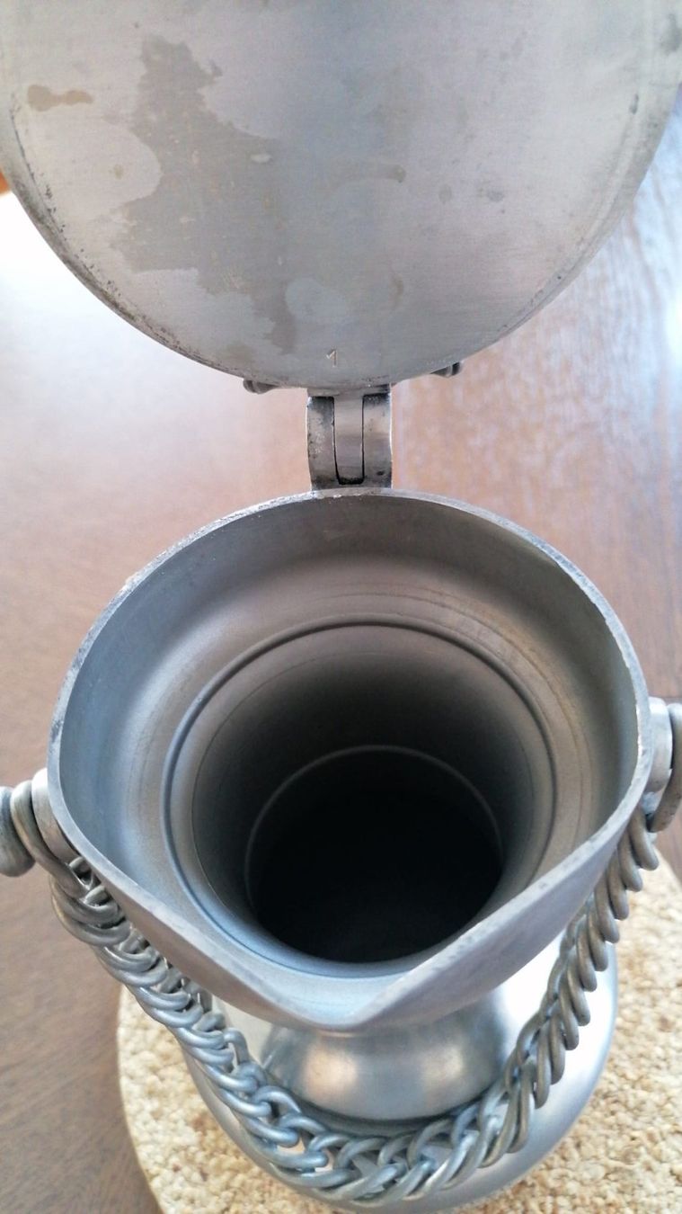 Caraffe: Walliser Zinn-Krug – Usato da Grächen venduto da Hel7890 2