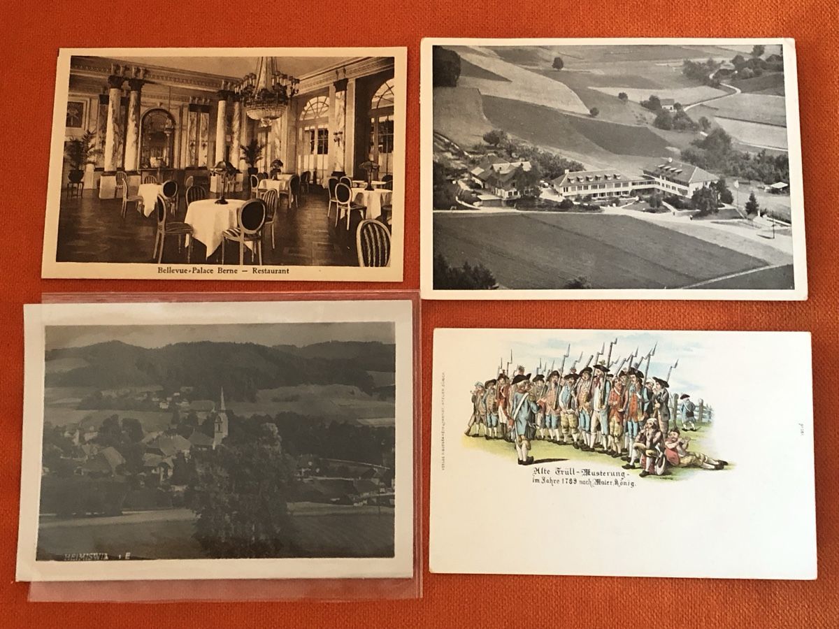 Cartoline postali: 4 uralte AK, Litho 1899, Heimiswil etc.  – Usato da Lufingen venduto da Rac0 8