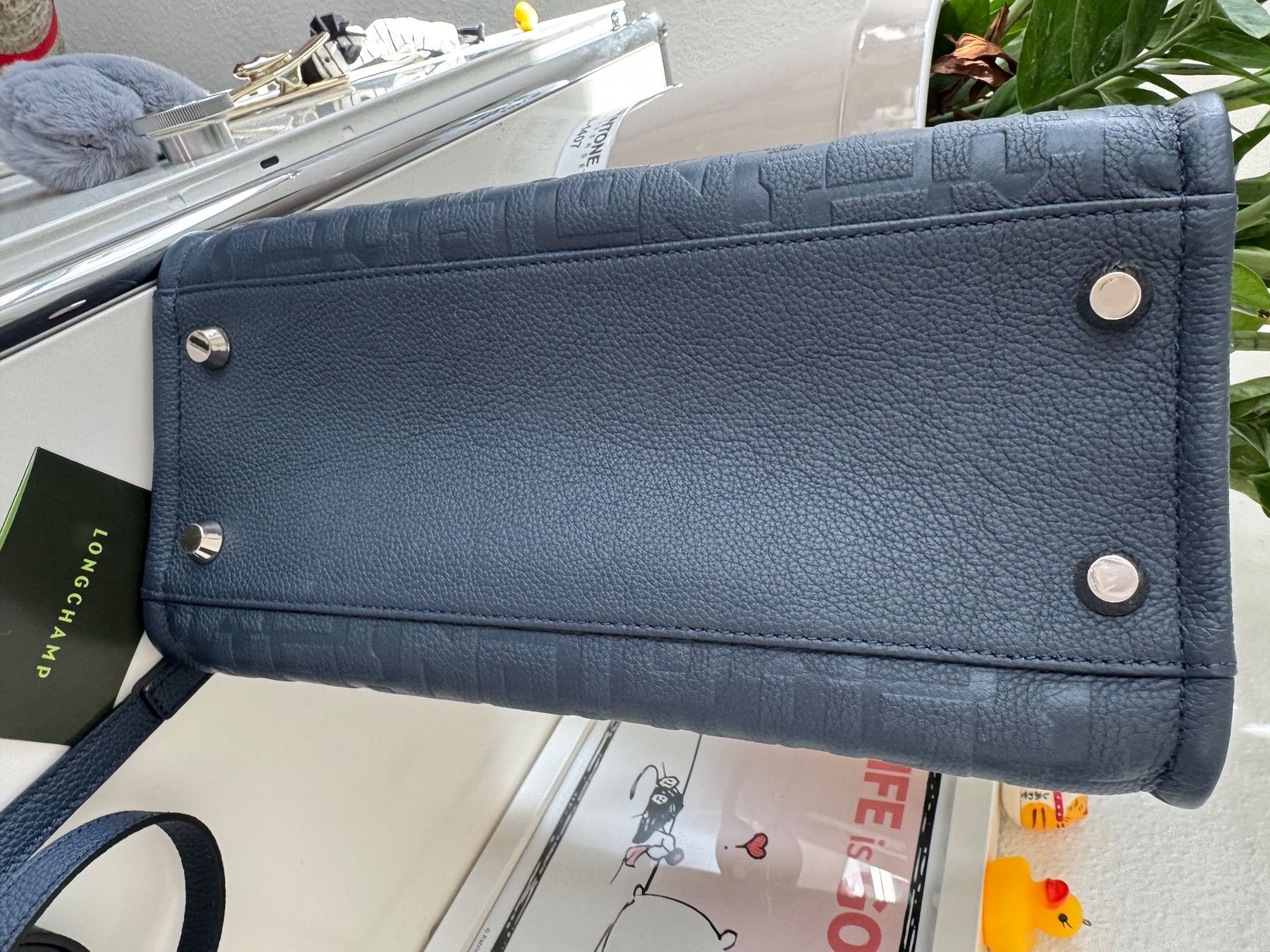 Longchamp Taschen: LONGCHAMP Bag "La Voyageuse" Blue Vachette Leder NEU – Neu (gemäss Beschreibung) aus Zuerich von Moochie 6