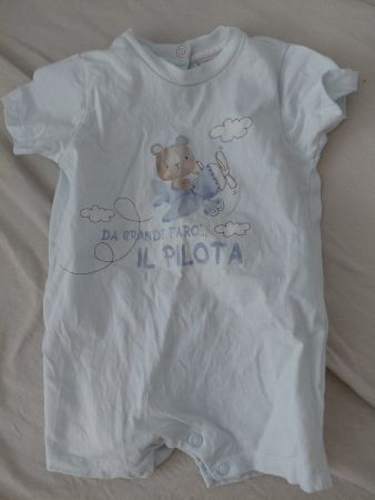 Kurzarm Pyjama Chicco hellblau Grösse 62 neu