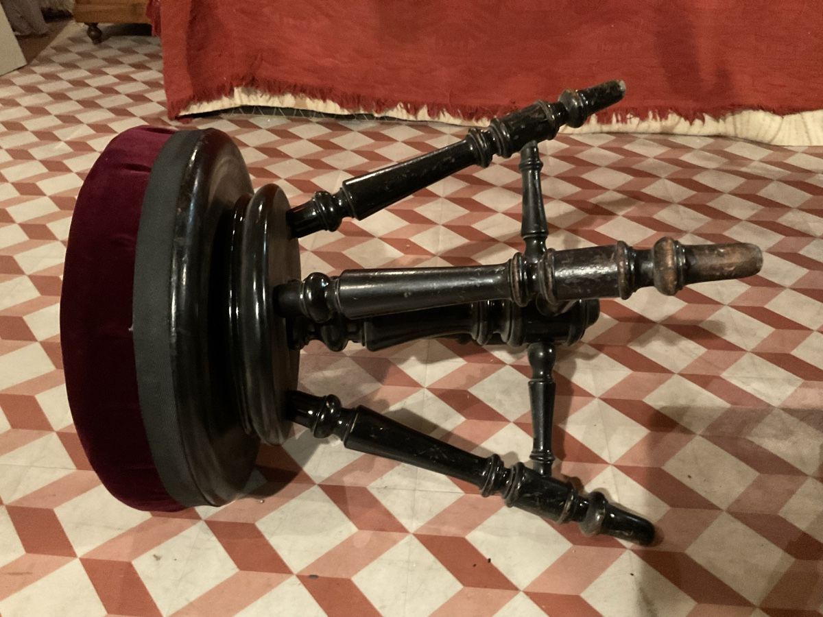 Hocker: Tabouret velours tournant  – Gebraucht aus Correvon von HelloBello71 3