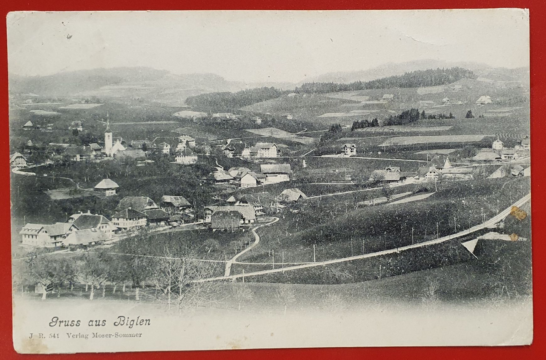 Cartoline postali: Gruss aus Biglen 1906 – Usato da Kreuzlingen venduto da Rschweiz1