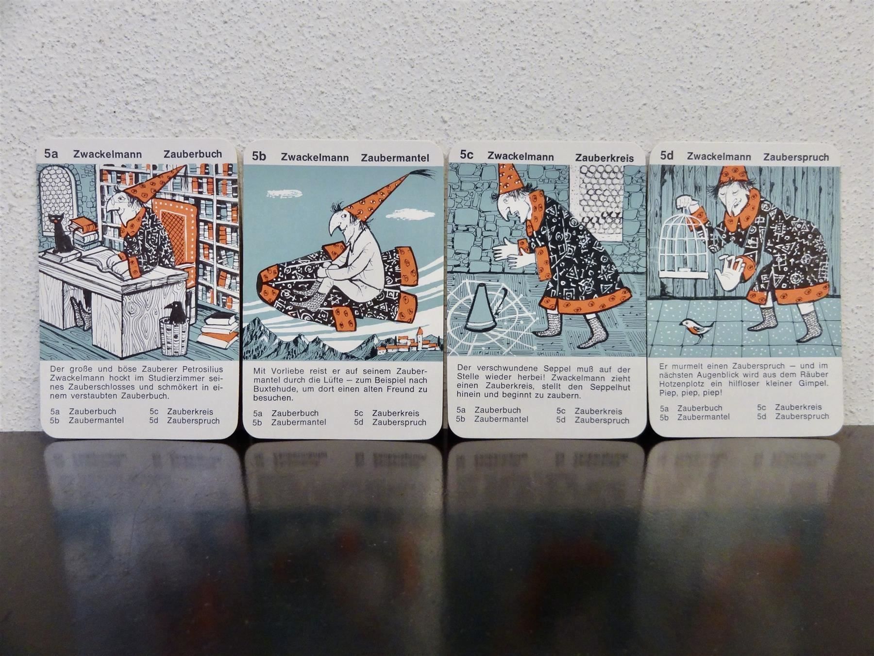 Spiele: altes Quartett RÄUBER HOTZENPLOTZ 1962 – Gebraucht aus Kerzers von wisaundso 7