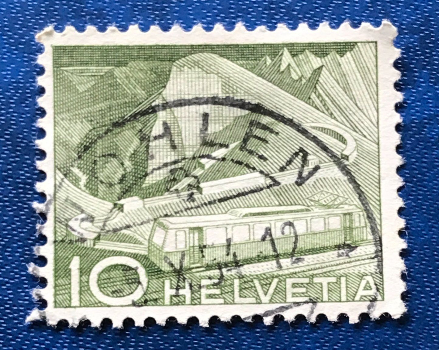 Tutti i francobolli: Nr.299 mit Stempel Bergbahn  1949    – Usato da Aarau venduto da Billa007