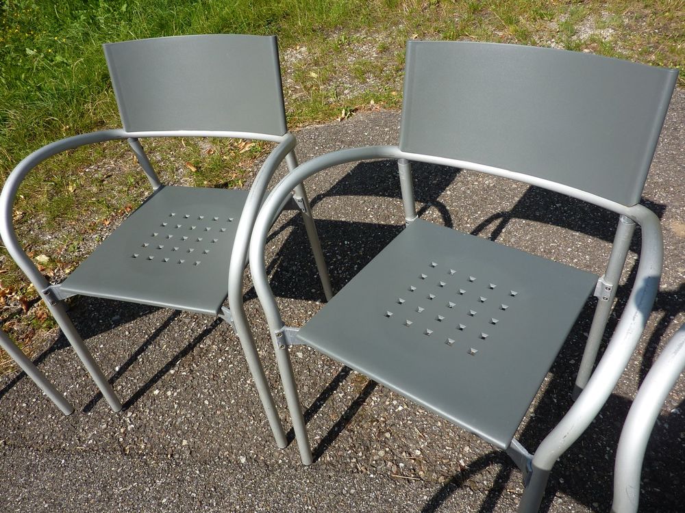 10 stapelbare Stühle Gartenstühle Gastrostühle SEGIS BREEZE 4