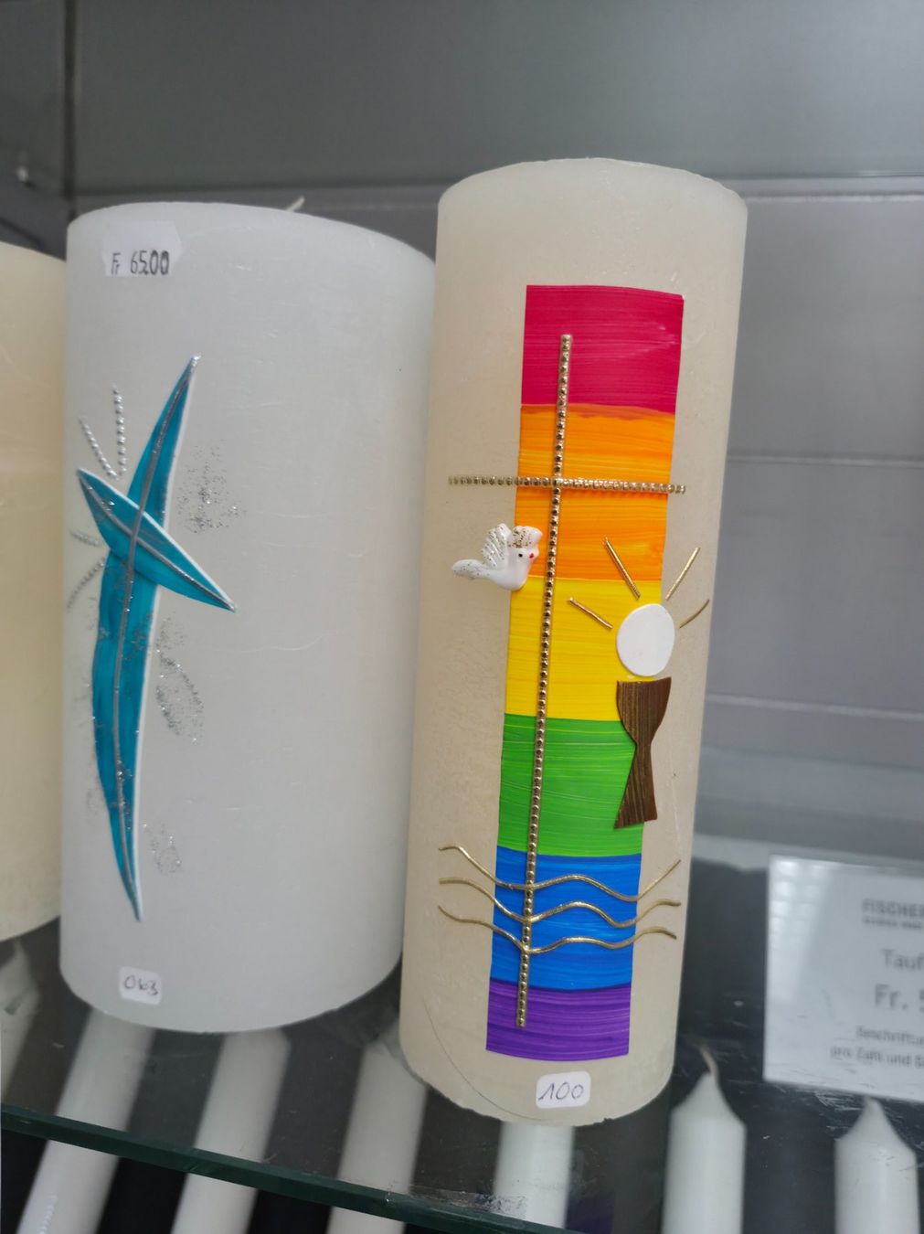 Candele: 374 Posten Kerzen handbemalt aus Liquidation – Nuovo (secondo la descrizione) da Derendingen venduto da Meisterstuecke 1
