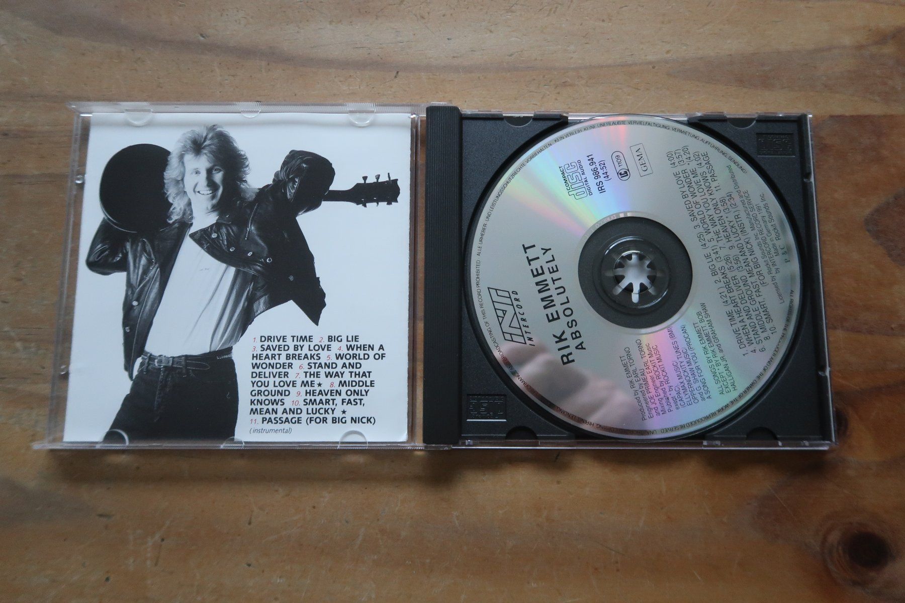 CD: RIK EMMETT - ABSOLUTELY - EX- TRIUMPH - CD – Usato da Basel venduto da Patiscat 3