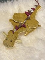 Babygeschenk, Kuscheltier/Schnullerdrachen, Handmade, Unikat