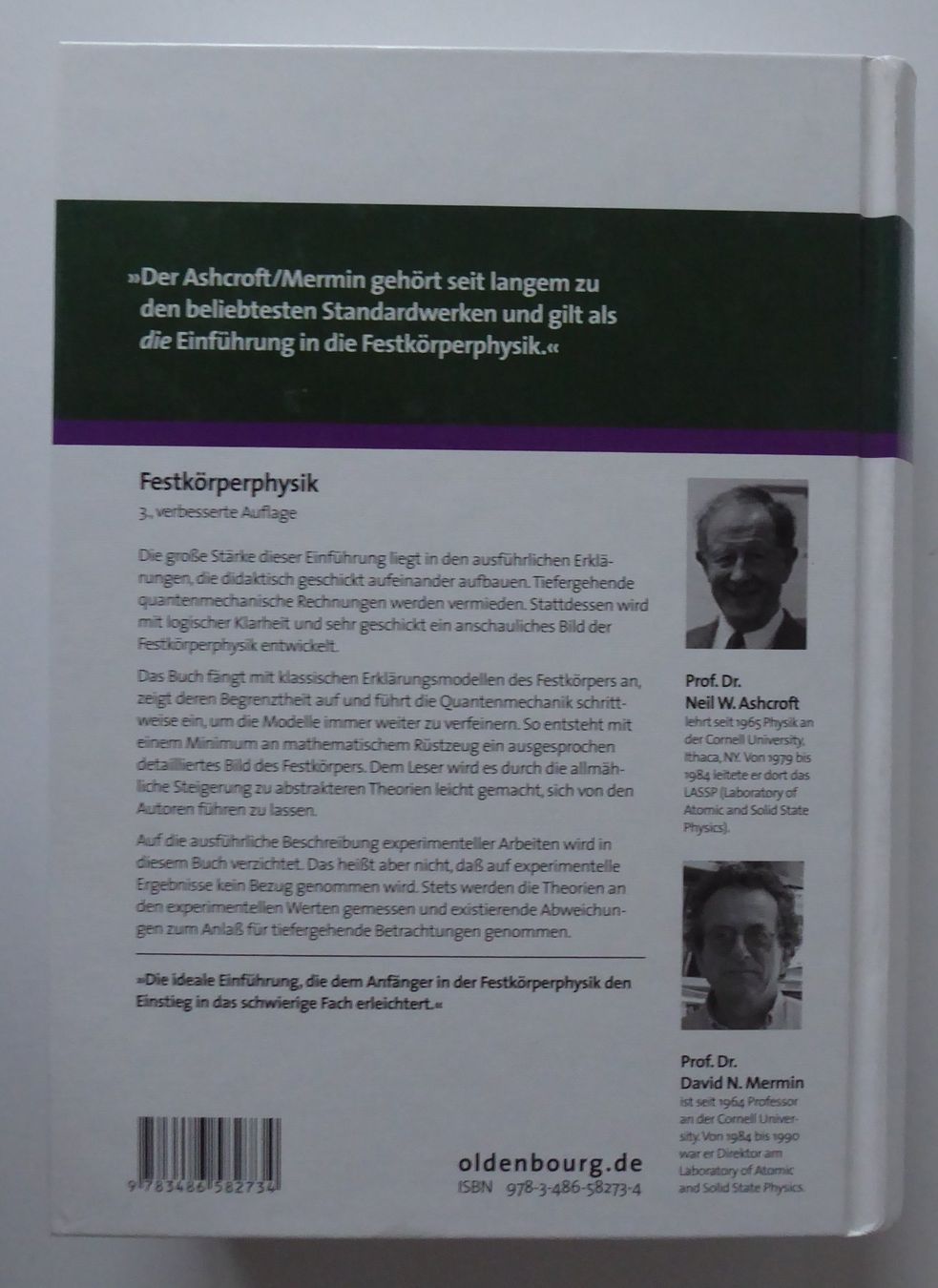 Libri: Festkörperphysik, 3. Auflage, Oldenburg Verlag, – Nuovo (secondo la descrizione) da Wettingen venduto da tonia3 1