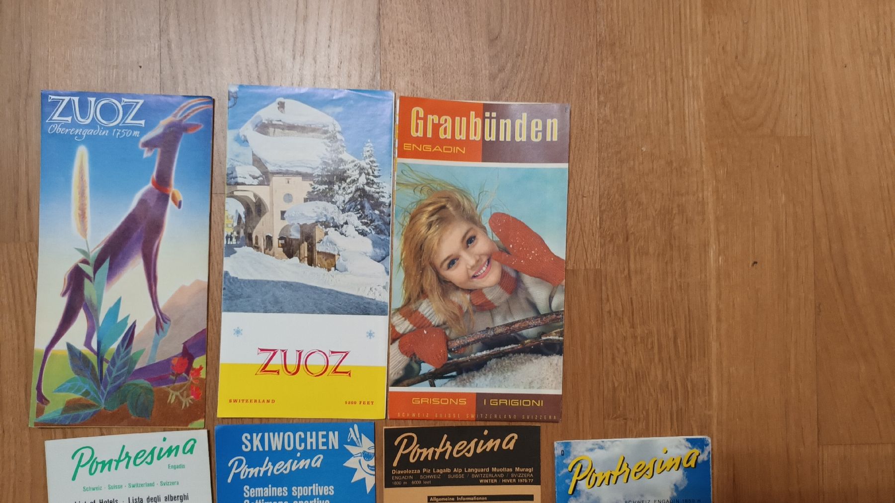 Dokumente: 11 antike Prospekte vom Engadin – Gebraucht aus chur von erika025 1