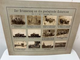 antike Fotos Geologische Exkursion 5.-7. Sept. 1903 Schweiz