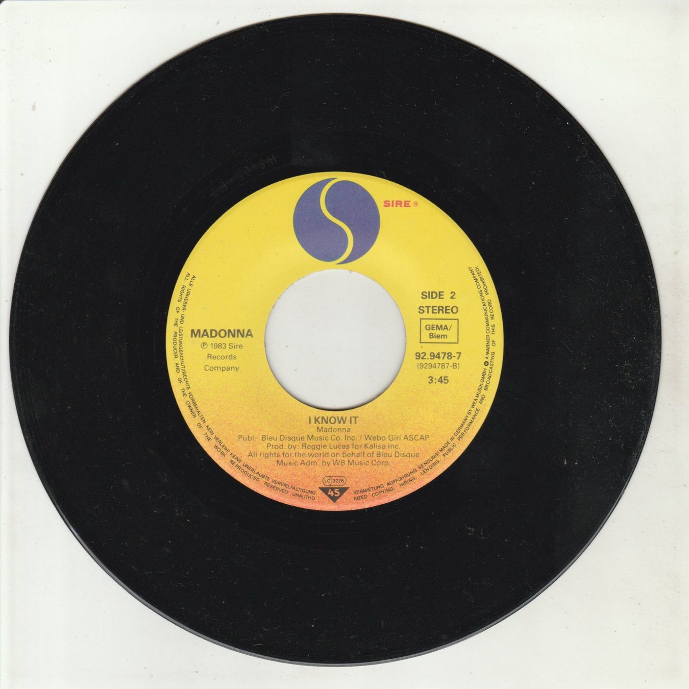 Dischi in vinile: Madonna - Holiday 7" Vinyl 1983 – Usato da Tübach venduto da JamesStone 3