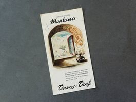 Werbebroschüre Hotel Montana, 1940