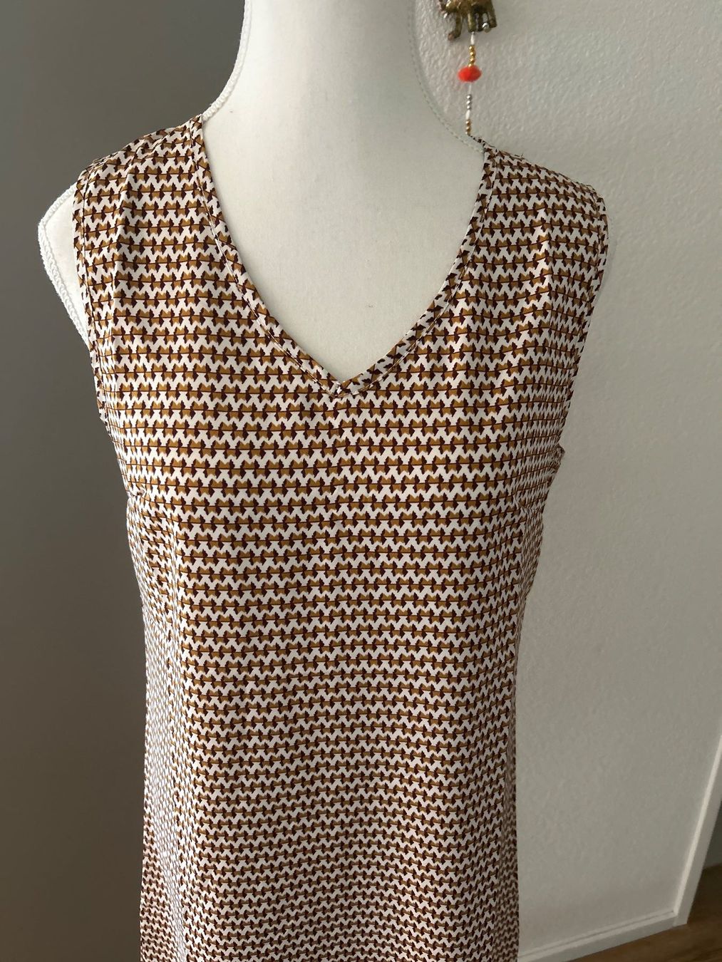 Vestiti: leichtes Ärmelloses Kleid braun/ hellbeige Grösse S – Nuovo (secondo la descrizione) da Brunnen venduto da Nala2929 1