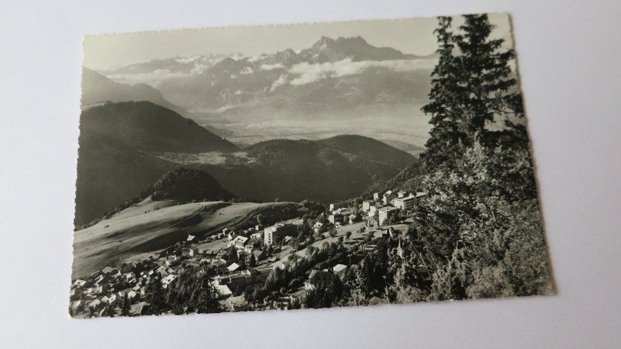 Cartoline postali: Leysin - les Dents du Midi - 1963 – Usato da Jona venduto da centumprata