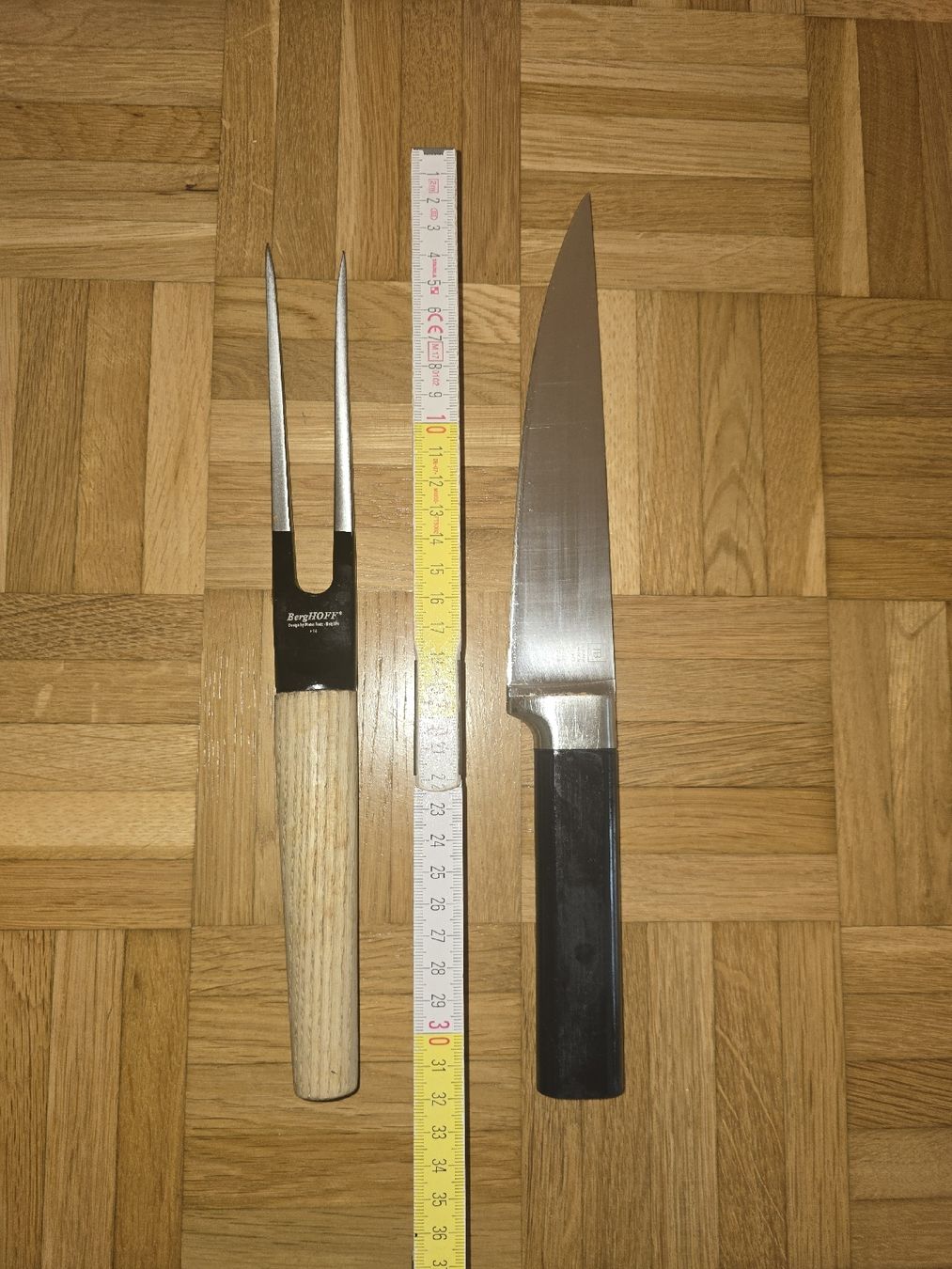 Coltelli da cucina: TB (Evercut) Küchenmesser + Berghoff Fleischgabel – Usato da Zürich venduto da rolf290