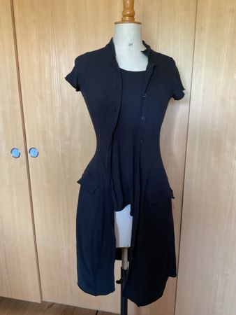 Rundholz Kleid schwarz Grösse XS