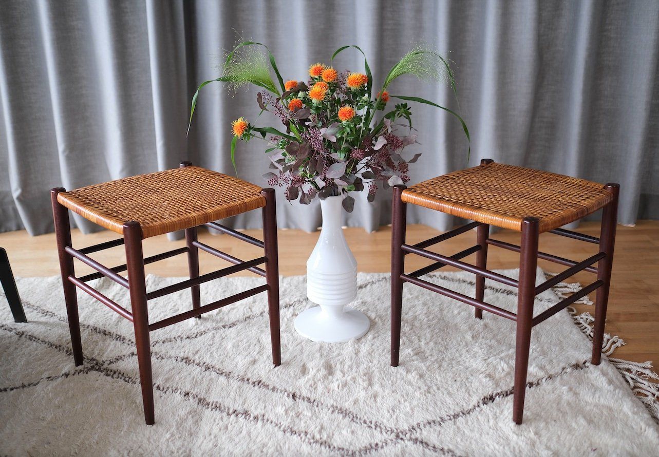 Tabourets: Mid Century danish cane stools – D'occasion à Bern par Zmodern_VIN 3