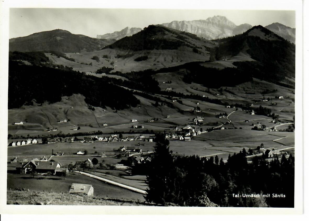 Cartoline postali: Tal - Urnäsch mit Säntis – Usato da Hochdorf venduto da Ziegel-16