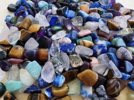 500 gr. Bunt gemischt MIX Schmuck/Edelsteine +/- 1cm gross