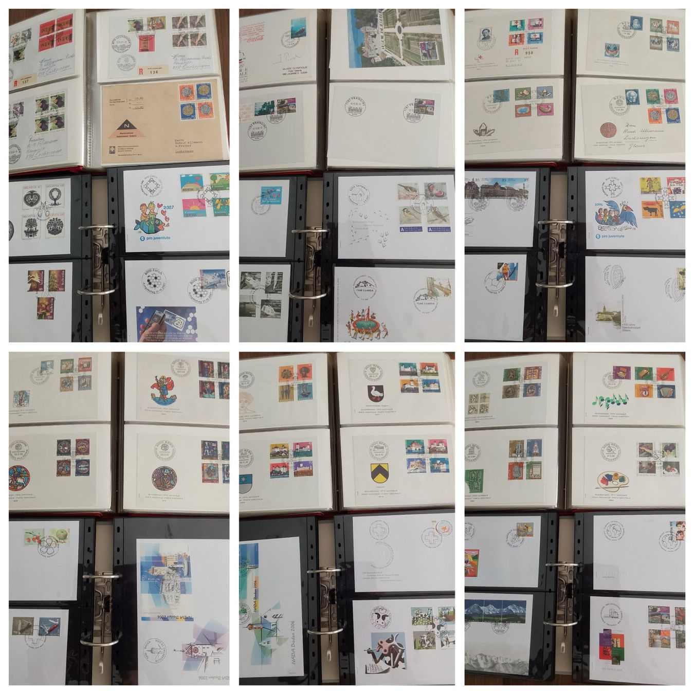 Tutti i francobolli: 6 CH FDC-/Briefalben, 450 Briefe – Usato da Münchwilen AG venduto da Nesar 4
