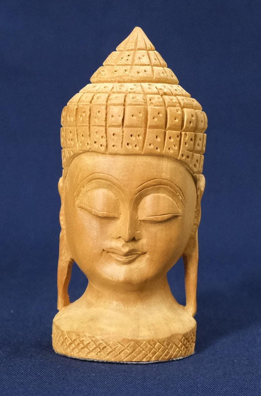 Sculture & Statue: Buddha Kopf, aus Holz – Usato da Zürich venduto da Masala-Oase