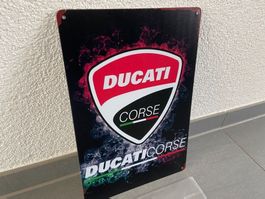 Ducati CORSE Vintage BLECHSCHILD NEU !!
