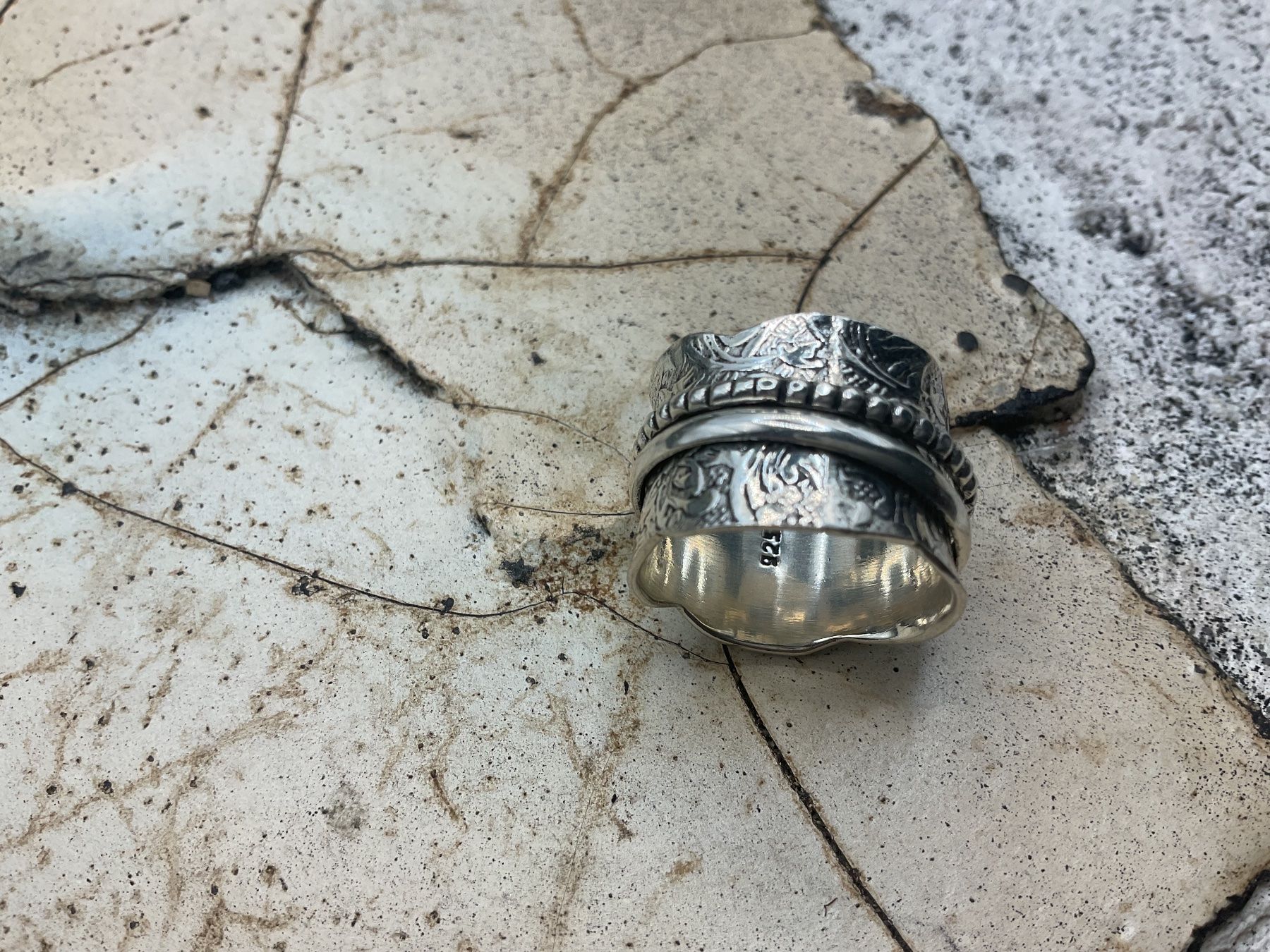 Ringe: Meditations- oder Spinnerring Sterlingsilber, Gr.54 – Neu (gemäss Beschreibung) aus Luzern von S.Kern01 2