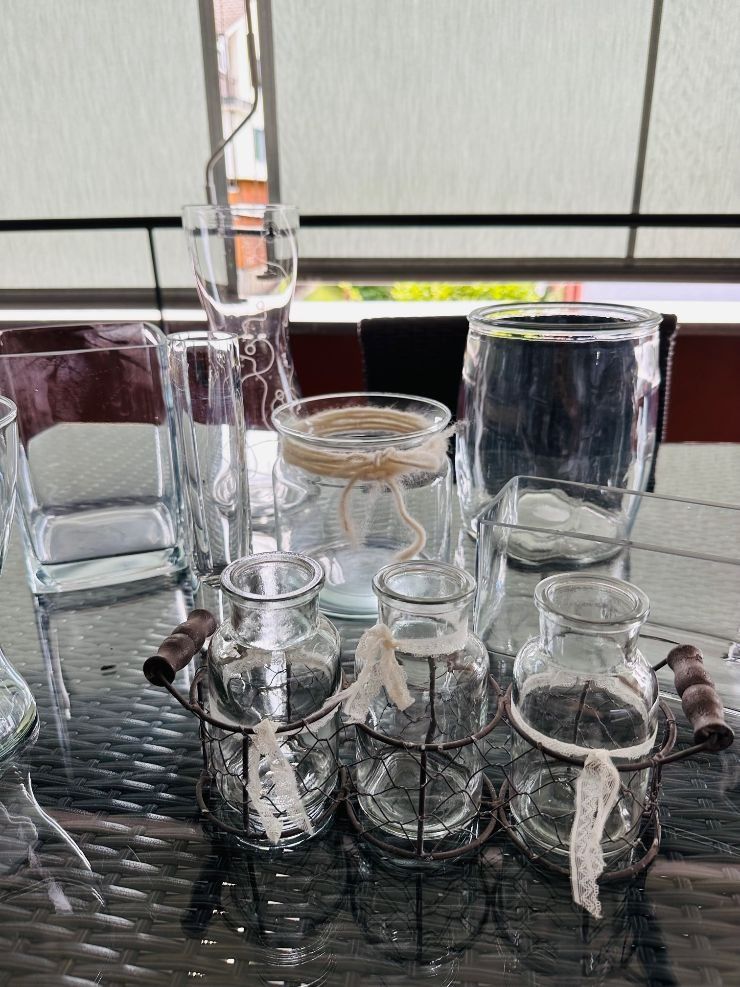 Vasi & Recipienti: 12 Wunderschöne GLAS Blumenvasen – Usato da Fällanden venduto da LetiRobi 5