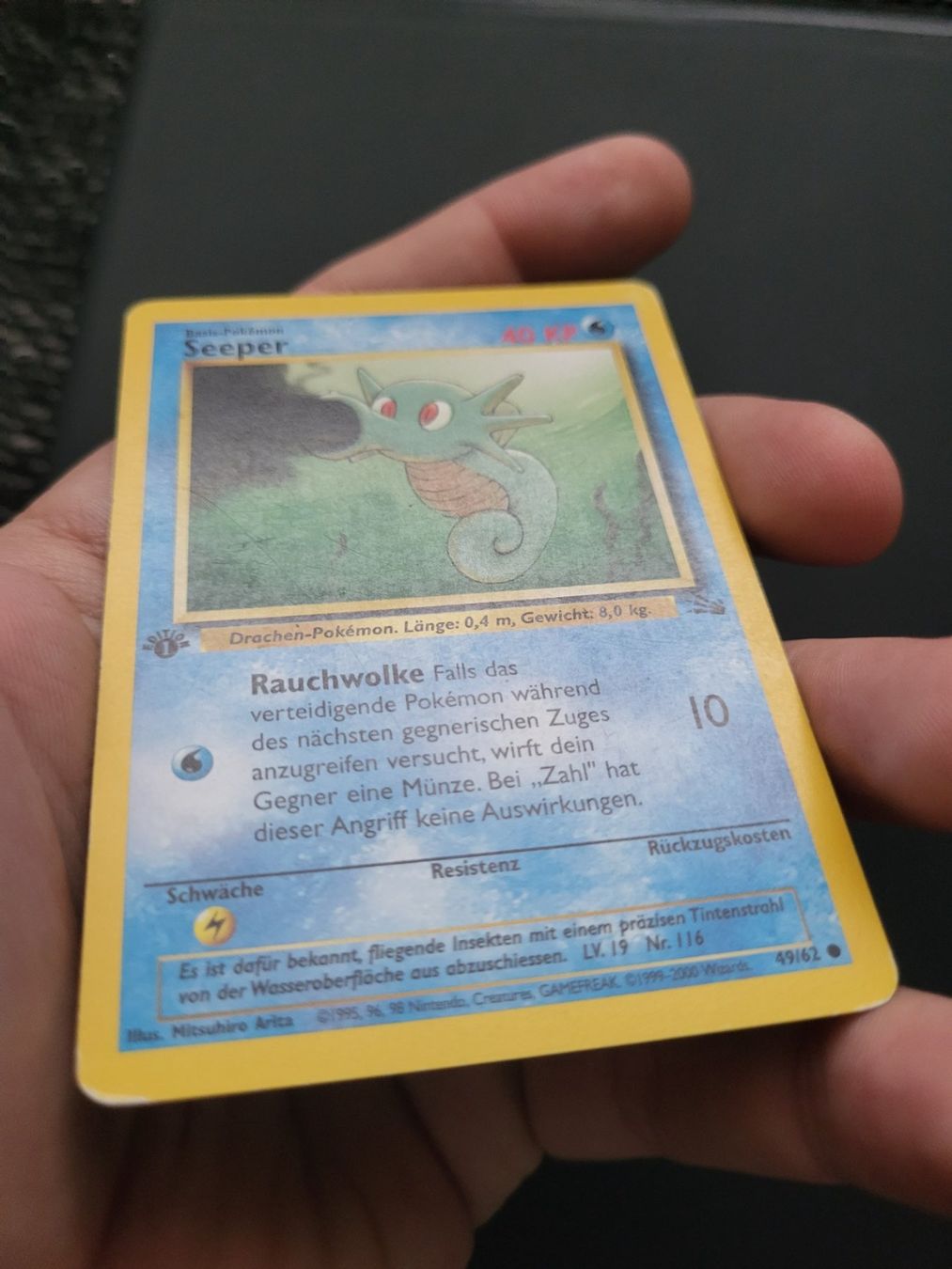 Pokémon Carte collezionabili: Pokemon Seeper 1. Edition Fossil Set – Usato da oberbuchsiten venduto da thug4 1