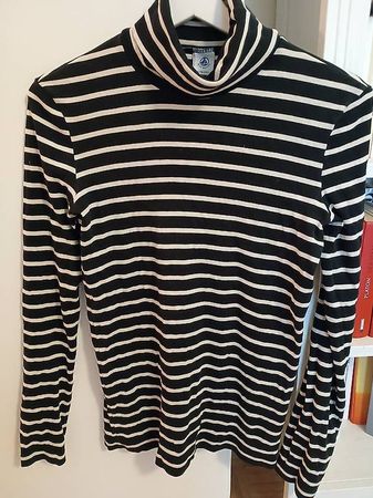 Gestreifer Rollkragenpulli von Petit Bateau