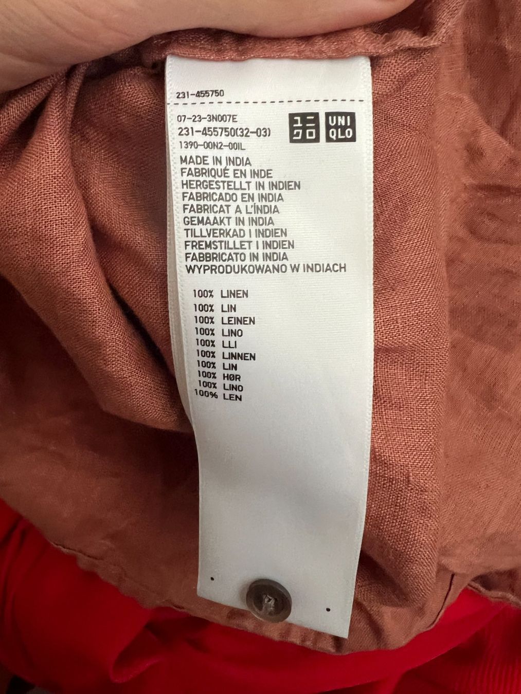 Blusen: UNIQLO braunes Leinenhemd – Gebraucht aus Zürich von agg_5ttv 1
