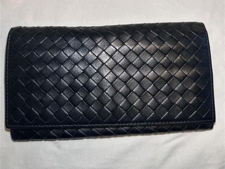 Bottega Veneta intrecciato-leder geldbörse mit doppelfaltung
