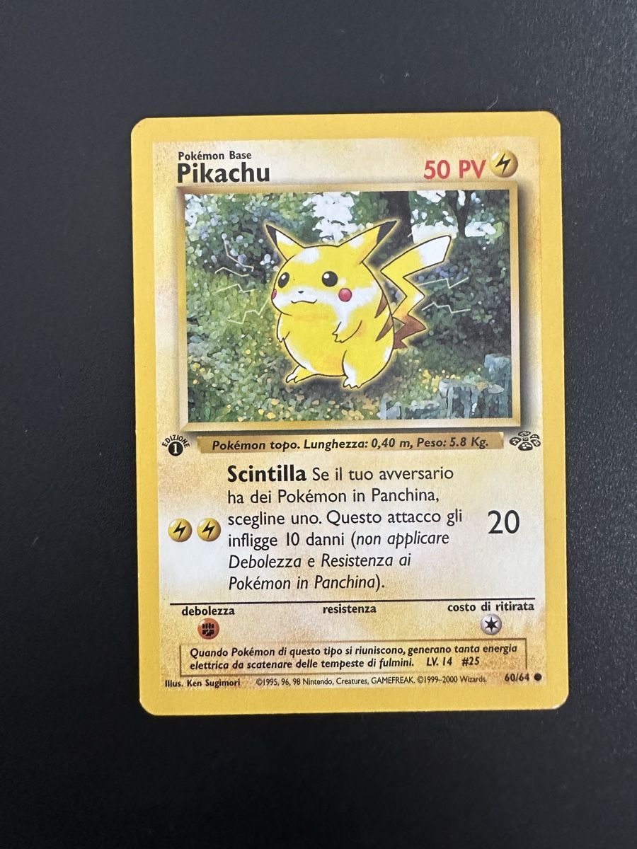 Pokémon Sammelbilder & Trading cards: Pikachu Jungle 1 edizione – Gebraucht aus Giubiasco von ger_z5rk