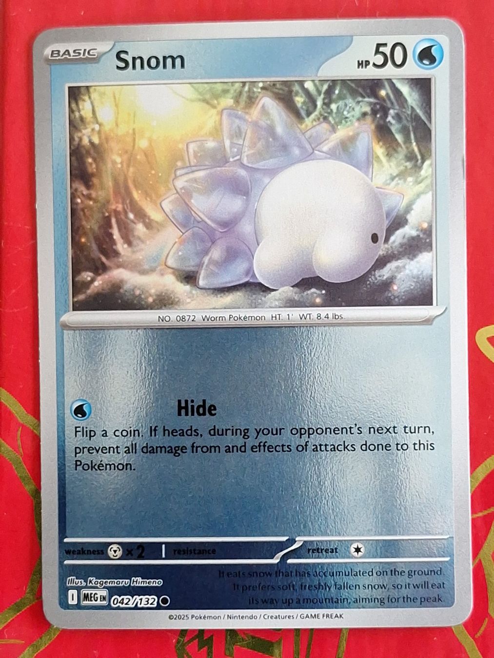 Pokémon Sammelbilder & Trading cards: Snom - Reverse Holo Pokemon Mega Evolution – Gebraucht aus Altstätten SG von GGsGameshop