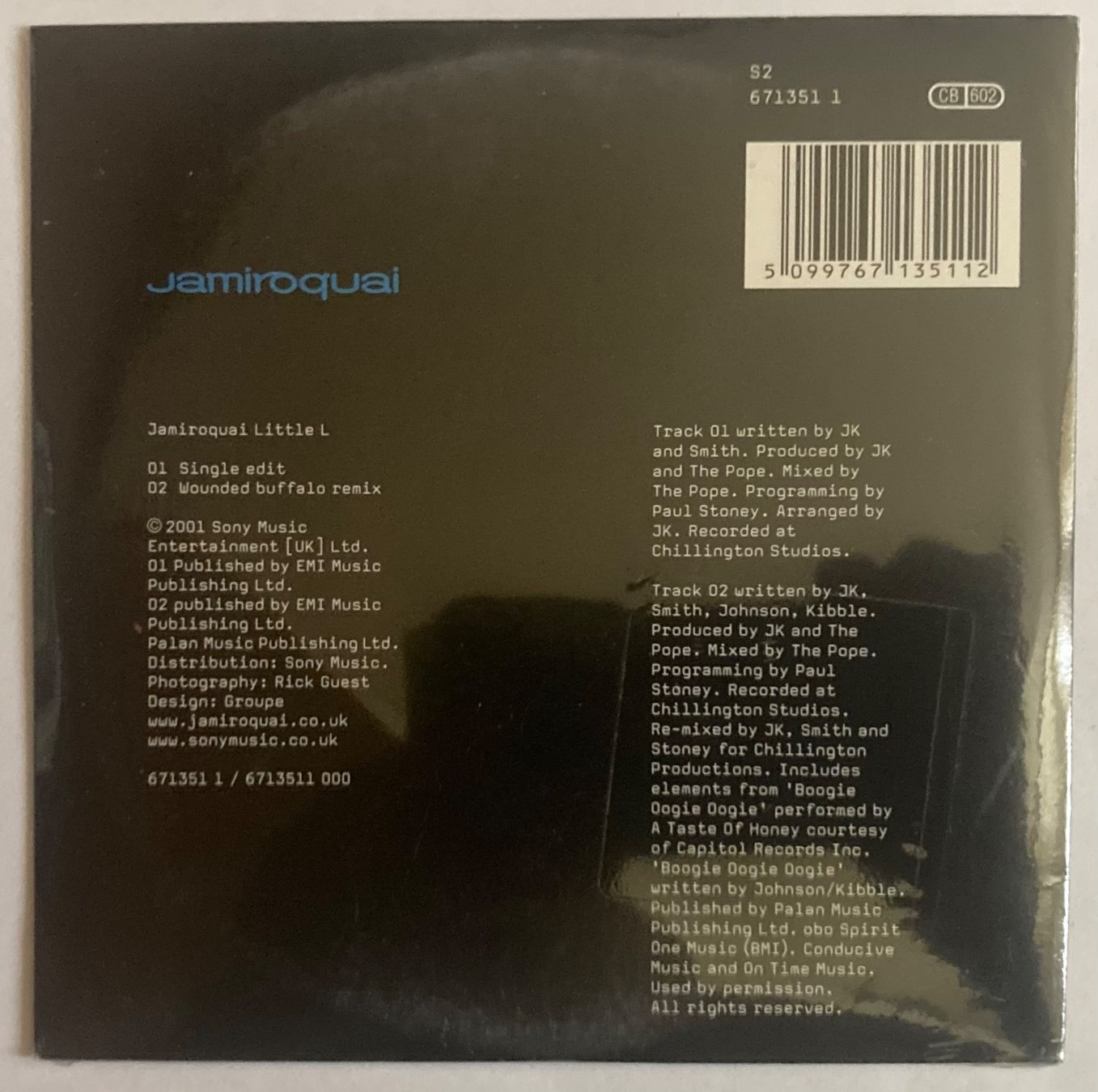CD: JAMIROQUAI - LITTLE L – Nuovo e nell'imballaggio originale da Poliez-Pittet venduto da Newtown-Records 1