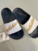 Adidas Adilette Shower weiss/gold Grösse EU37/UK4, neu!!
