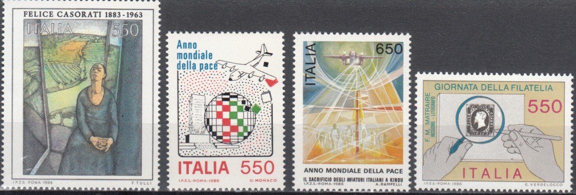Tutti i francobolli: Italien 1986 postfrisch – Usato da Bürglen TG venduto da StampGraf 4
