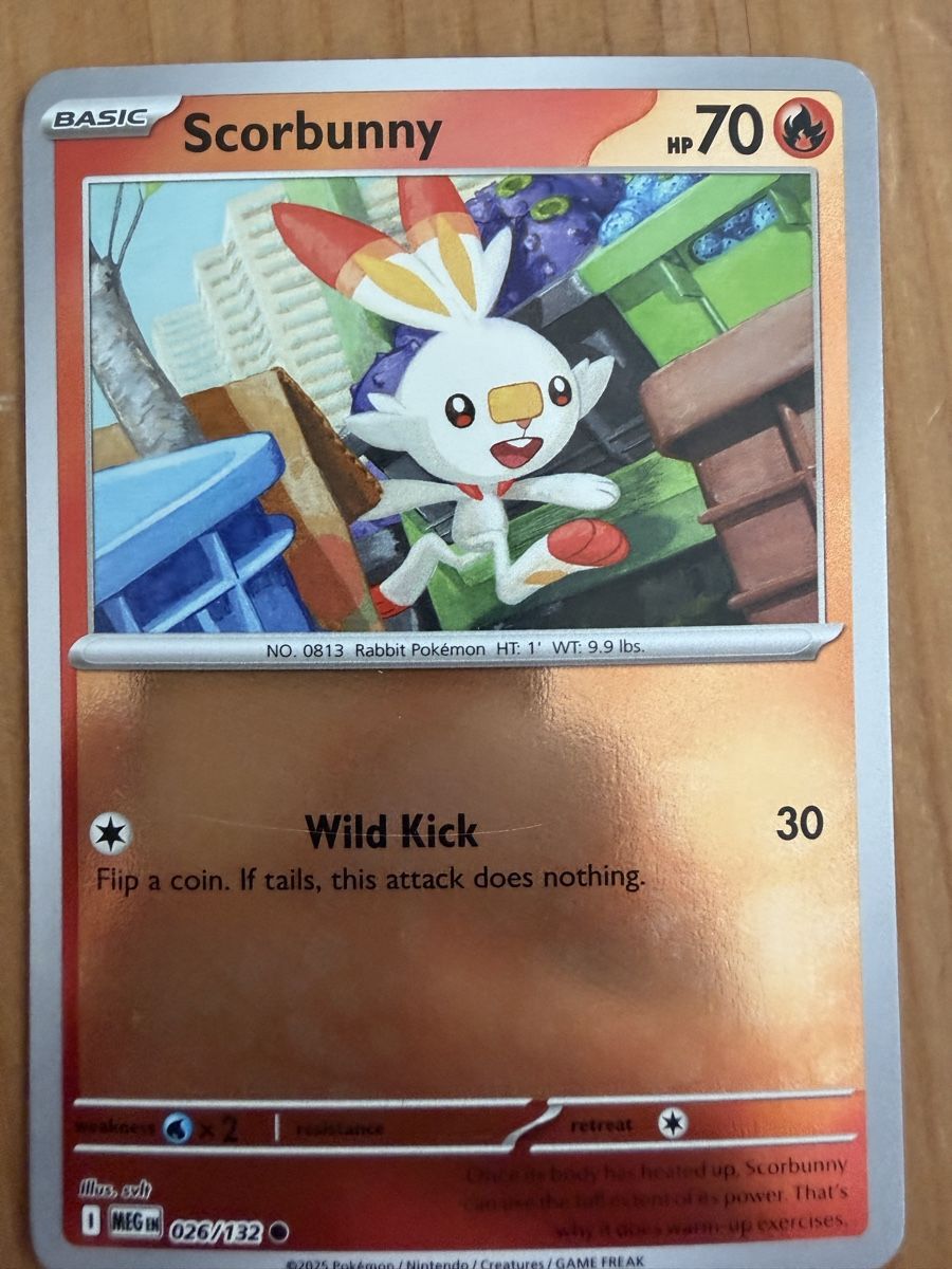 Pokémon Carte collezionabili: Scorbunny (MEG026) – Nuovo (secondo la descrizione) da Vevey venduto da Matx