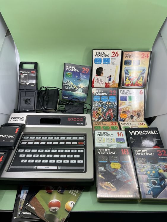 Jeu Philips Videopac N°25 Skiing – Rétro, Rare, Pour Console G7000/G7400, En Très Bon état Avec Boîte