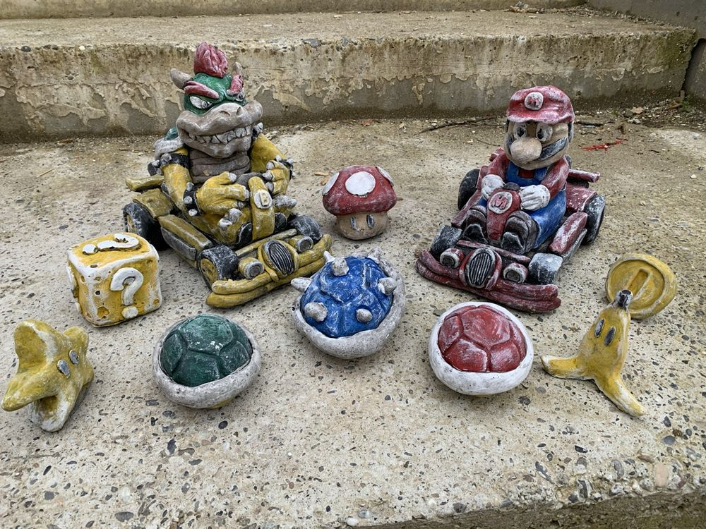 Mario Kart Betonfiguren Garten Deko Set Kaufen auf Ricardo