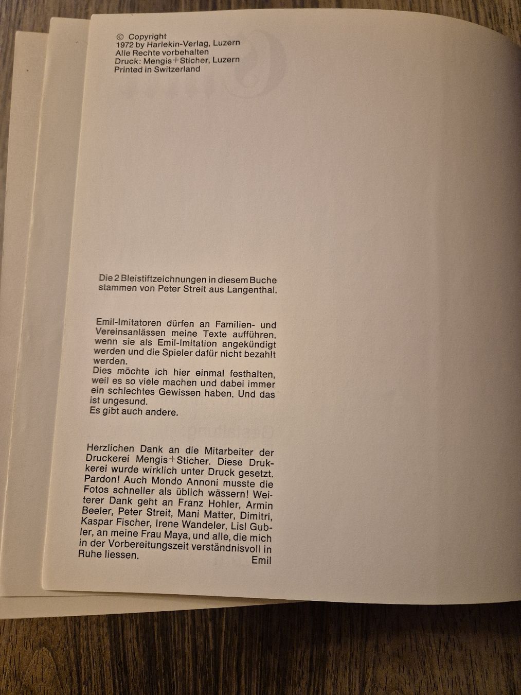 Bücher: Emil - Kultbuch, Schweizer Unterhaltung! – Gebraucht aus Villmergen von MONCHHICHI 1